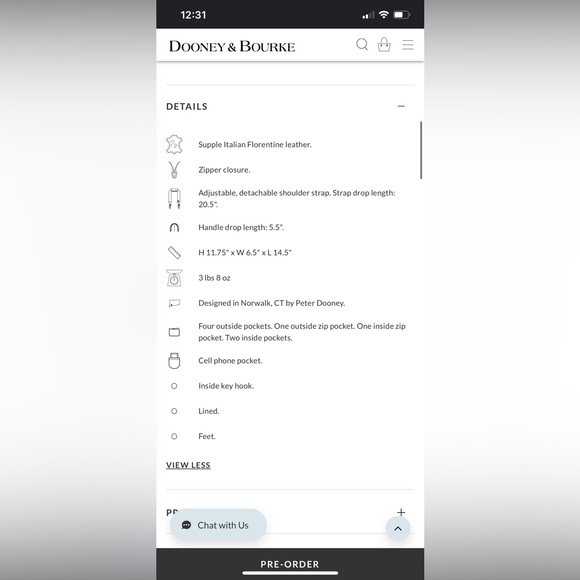 Dooney & Bourke Rich Brown Satchel - Picture 8 of 8